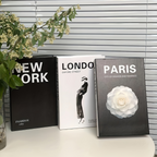 Kit 3 Livros Decorativos Faux – New York, London e Paris