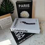 Kit 3 Livros Decorativos Faux – New York, London e Paris
