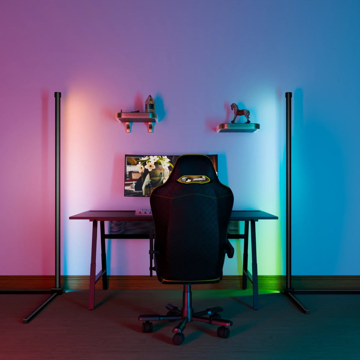 Luminária LED de Canto – Iluminação Elegante e Decorativa