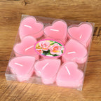 Kit 9 Velas Aromáticas em Formato de Flor – Sem Fumaça para Decoração e Presentes