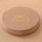 Almofada de Meditação em Linho com Bordado de Lótus – Tatami 40x6cm Lavável