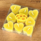 Kit 9 Velas Aromáticas em Formato de Flor – Sem Fumaça para Decoração e Presentes