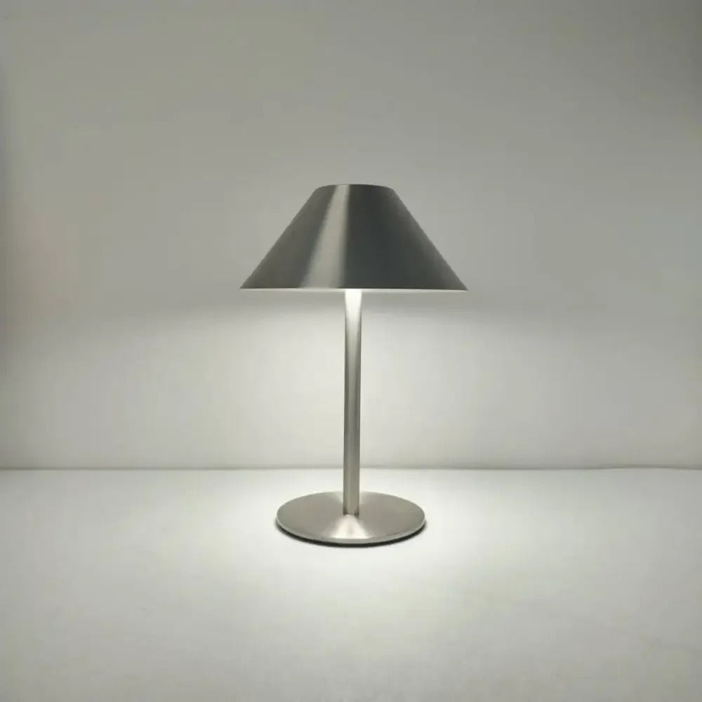 Luminária de Mesa LED Cogumelo Touch – Recarregável com Dimmer 3 Tons de Luz