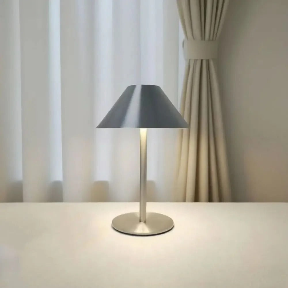 Luminária de Mesa LED Cogumelo Touch – Recarregável com Dimmer 3 Tons de Luz