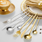 Conjunto de Talheres em Aço Inoxidável Dourado
