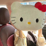 Almofada de Pelúcia Gatinha Fofa – Travesseiro Decorativo para Sofá e Carro