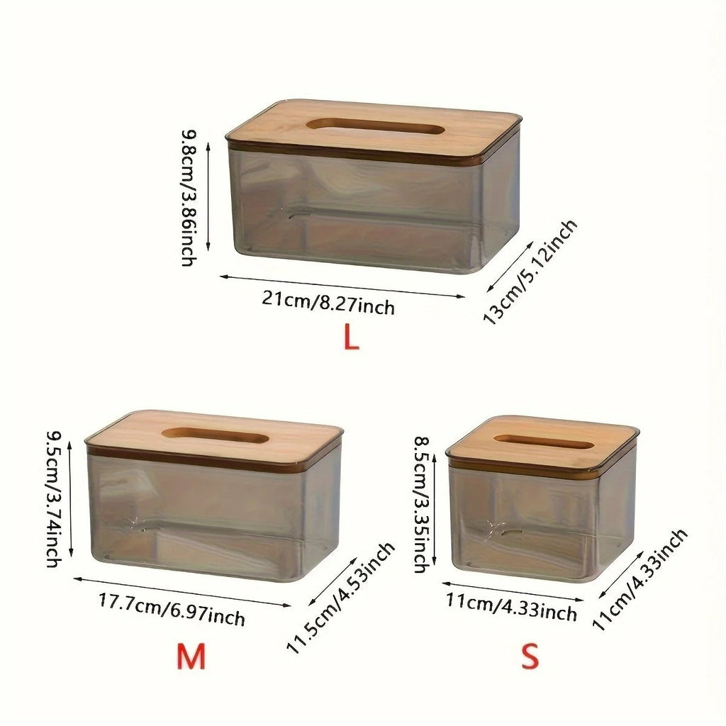 Porta-Lenços de Papel com Tampa em Bambu – Organização Natural para Sala