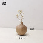 Conjunto de Vasos de Madeira Estilo Japonês – Decoração Minimalista e Natural
