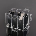 Organizador de Cintos e Gravatas em Acrílico – 3/5 Compartimentos para Armário e Closet
