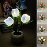 Luminária LED Tulipa Decorativa Luz Noturna para Quarto e Sala