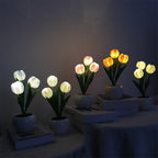 Luminária LED Tulipa Decorativa Luz Noturna para Quarto e Sala